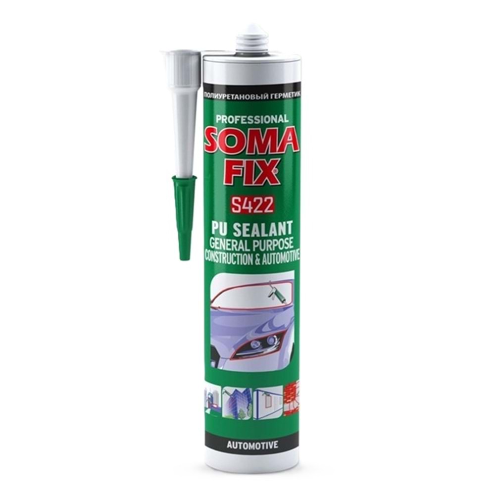 Somafix Poliüretan Mastik İnşaat Otomativ Siyah 280ml