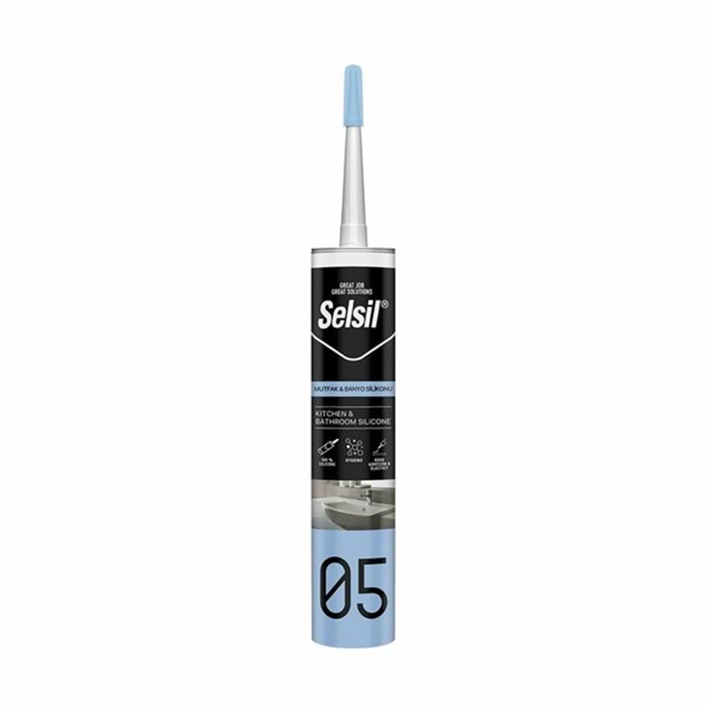 Selsil Duşakabin Mutfak Banyo Silikonu Şeffaf 280ml