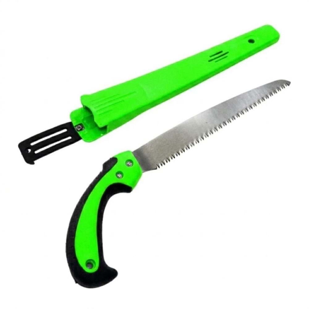 Sfd Kılıflı Bağ Budama Testeresi İnce Diş Yeşil 270mm