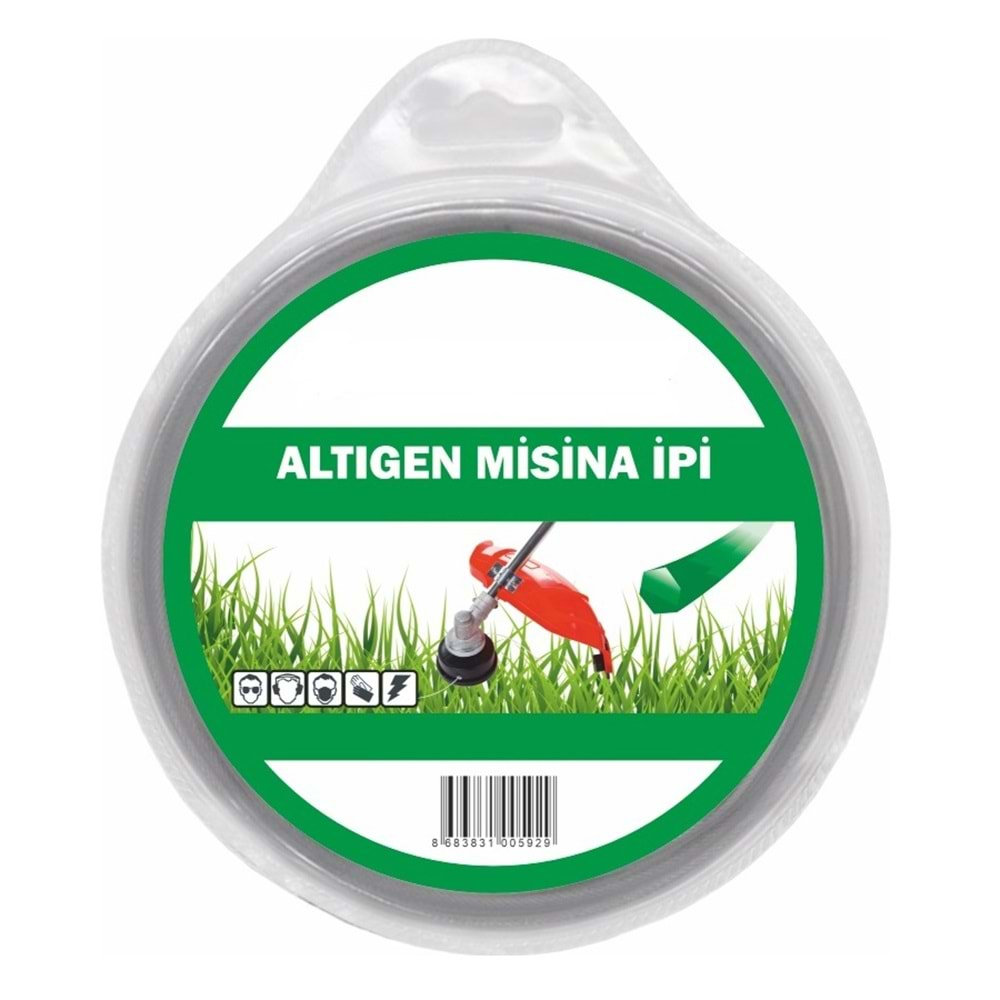 Tırpan Misinası Altıgen 4mm x 29mt