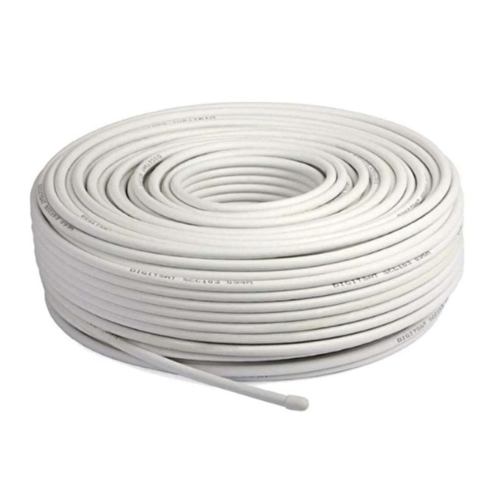 Uydu Anten Kablosu RG6-U6 100 mt