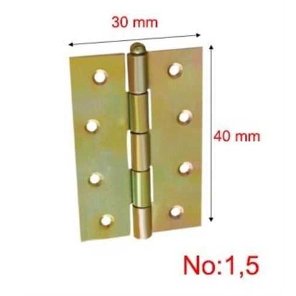 Amerikan Yaprak Menteşe (24 Adet) - 1.5 No