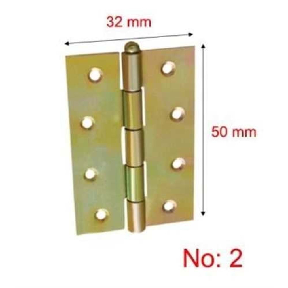 Amerikan Yaprak Menteşe (24 Adet) - 2 No