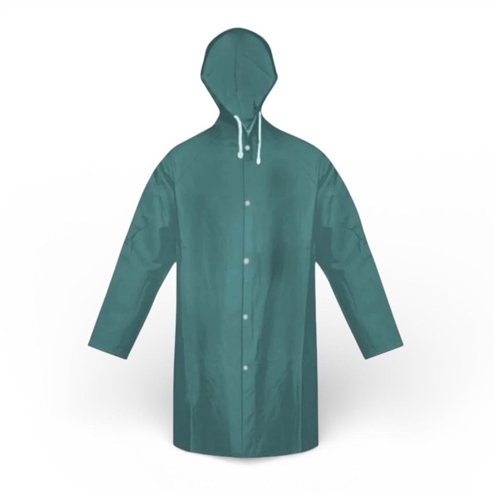 Pvc Lüks Yağmurluk Pardesü Tipi Yeşil