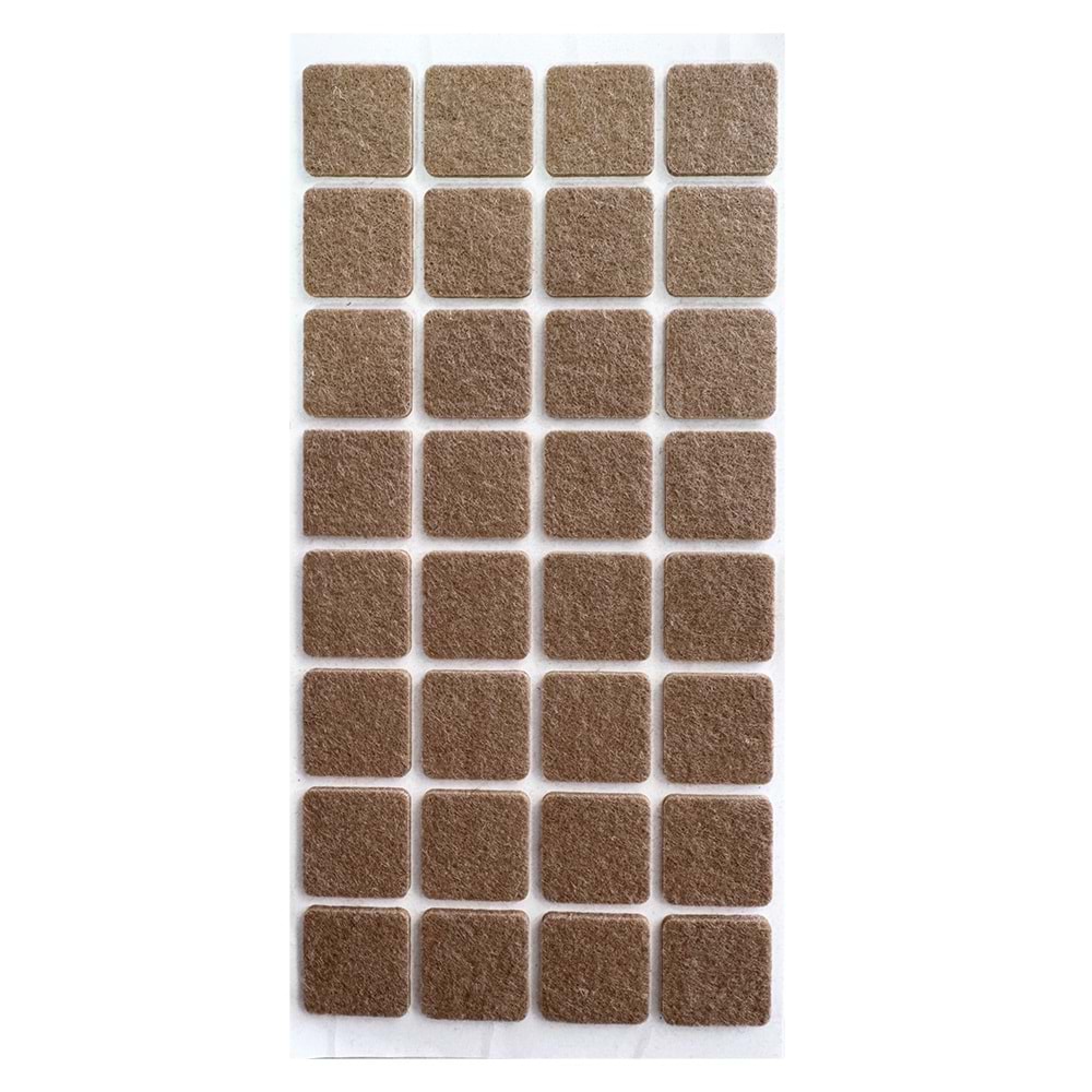 Zemin Koruyucu Yapışkanlı Keçe 25x25mm Kare