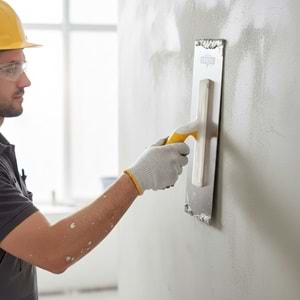 Kristal Paslanmaz Alçı Malası Plastik Saplı 35cm