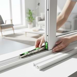 Pvc Pimapen Kapı Pencere Altı Sürme/Sürgü Ray Tekeri Polyamid