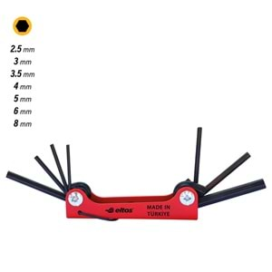 Eltos Çakı Tipi Alyan Anahtar Takımı 7 Parça