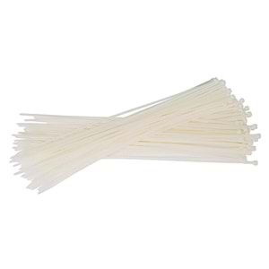 Cırt Kelepçe Kablo Bağı Beyaz 3,6x250mm 100 Ad