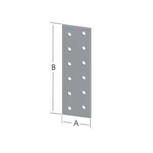 Düz Bağlantı Sac Gönye 30x120mm