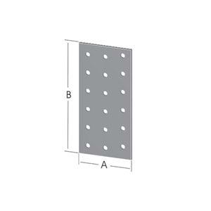 Düz Bağlantı Sac Gönye 60x200mm