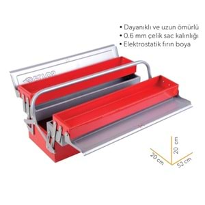Eltos Metal Takım Çantası 5 Göz 520mm