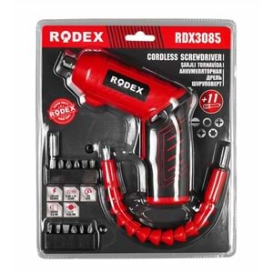 Rodex RDX3085 Akülü Şarjlı Vidalama Matkap 3,6V 1.5Ah