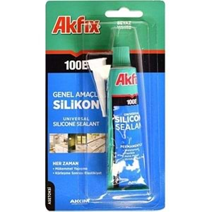 Akfix 100E Tüp Silikon Şeffaf 50ml