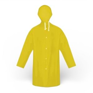 Pvc Lüks Yağmurluk Pardesü Tipi Sarı