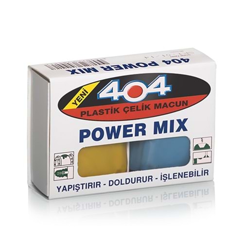 404 Power Mix Plastik Çelik Macun 40 gr