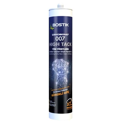 Bostik Çekobond 007 High Tack Çok Amaçlı Süper Yapıştırıcı Beyaz 290 ml