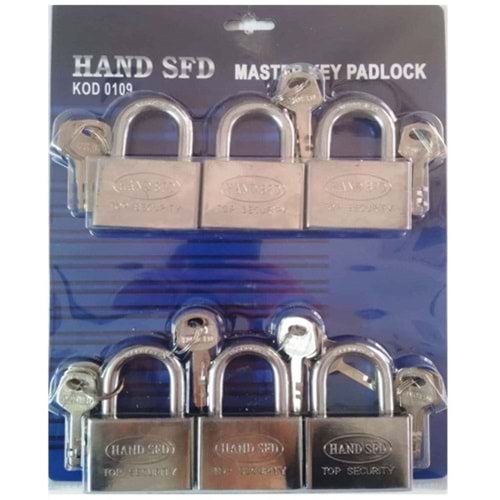Master Asma Kilit 6 Lı Set
