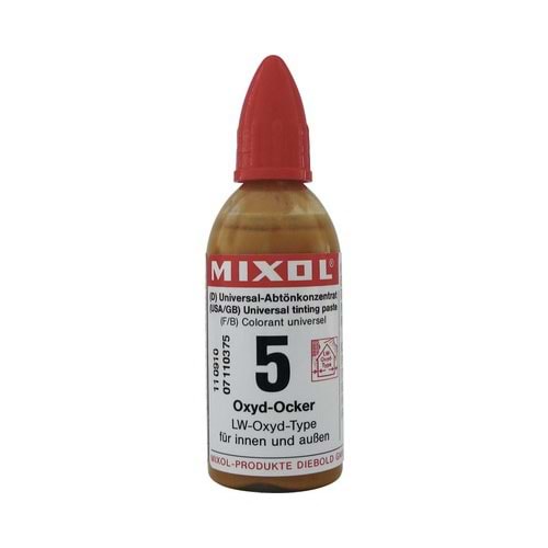 Mixol Renk Tüpü Oksit Sarı No:5 - 20ml