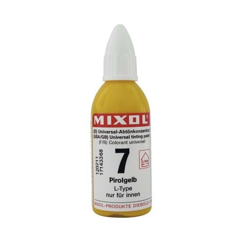 Mixol Renk Tüpü Kanarya Sarısı No:7 - 20ml