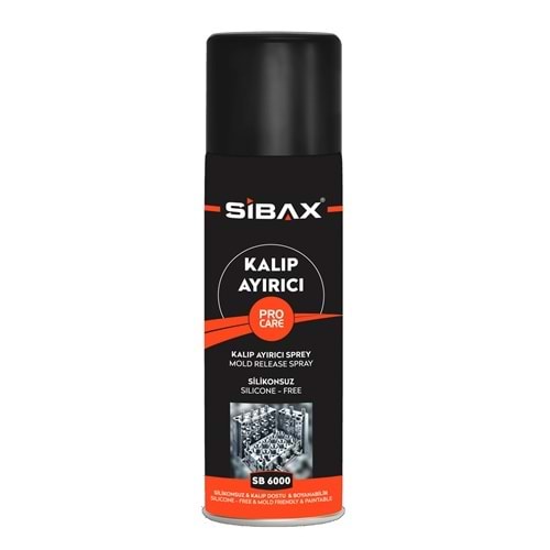 Sibax Silikonsuz Kalıp Ayırıcı Sprey 400ml