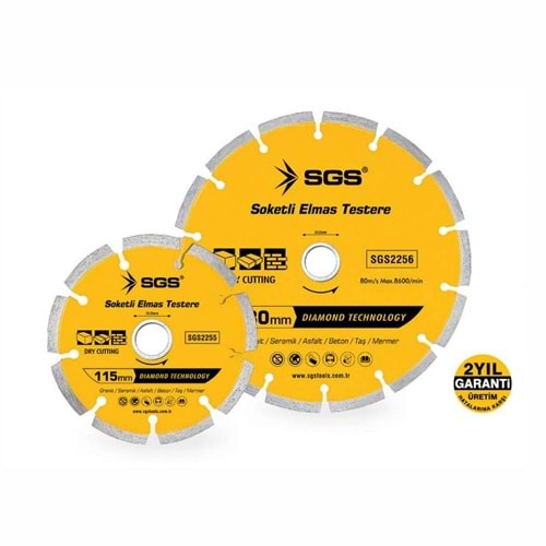 SGS Soketli-Segmentli Elmas Mermer Granit Kesici 115mm