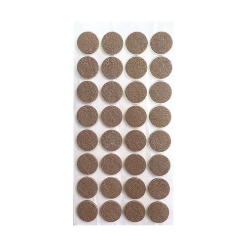 Zemin Koruyucu Yapışkanlı Keçe 24x24mm Yuvarlak