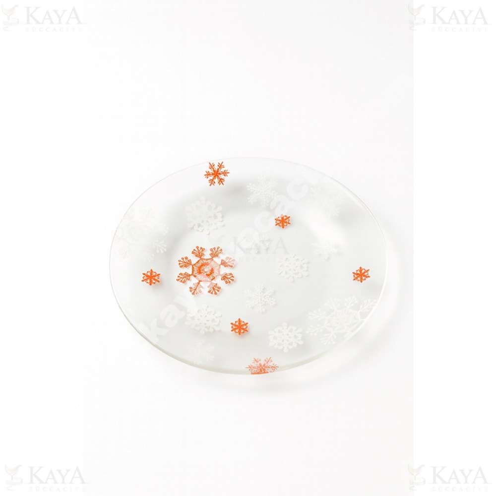 PAŞABAHÇE CAM PASTA TABAĞI KAR TANESİ ADET 1*24