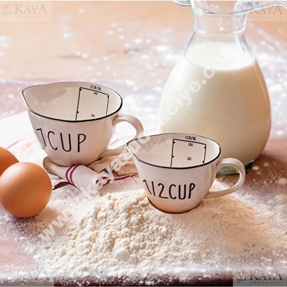 EGE SERAMİK ÖLÇÜ KABI 250 VE 500 ML 1*18