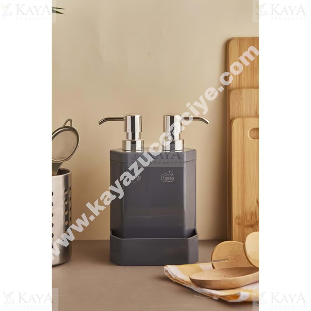 PEROTTİ SIVI SABUNLUK MARLON LECCE GREY 2 Lİ SÜNGERLİKLİ 1*24