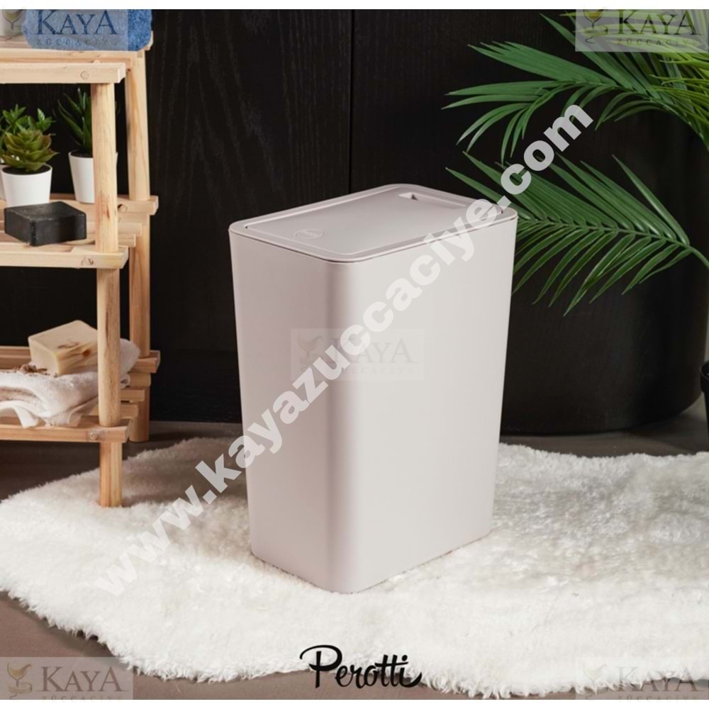 PEROTTİ ÇÖP KOVASI MOLLY TAUPE 8 LT CLİNK 1*24