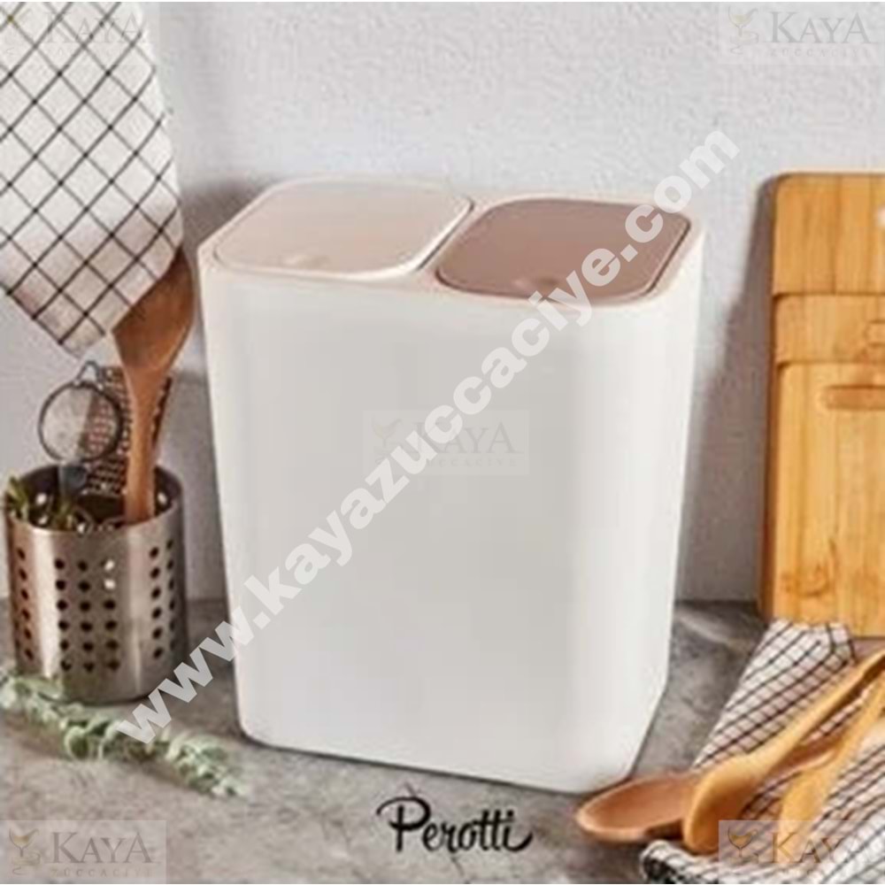 PEROTTİ ÇÖP KOVASI 2 Lİ MİTON WHİTAPE 15 LT 1*12