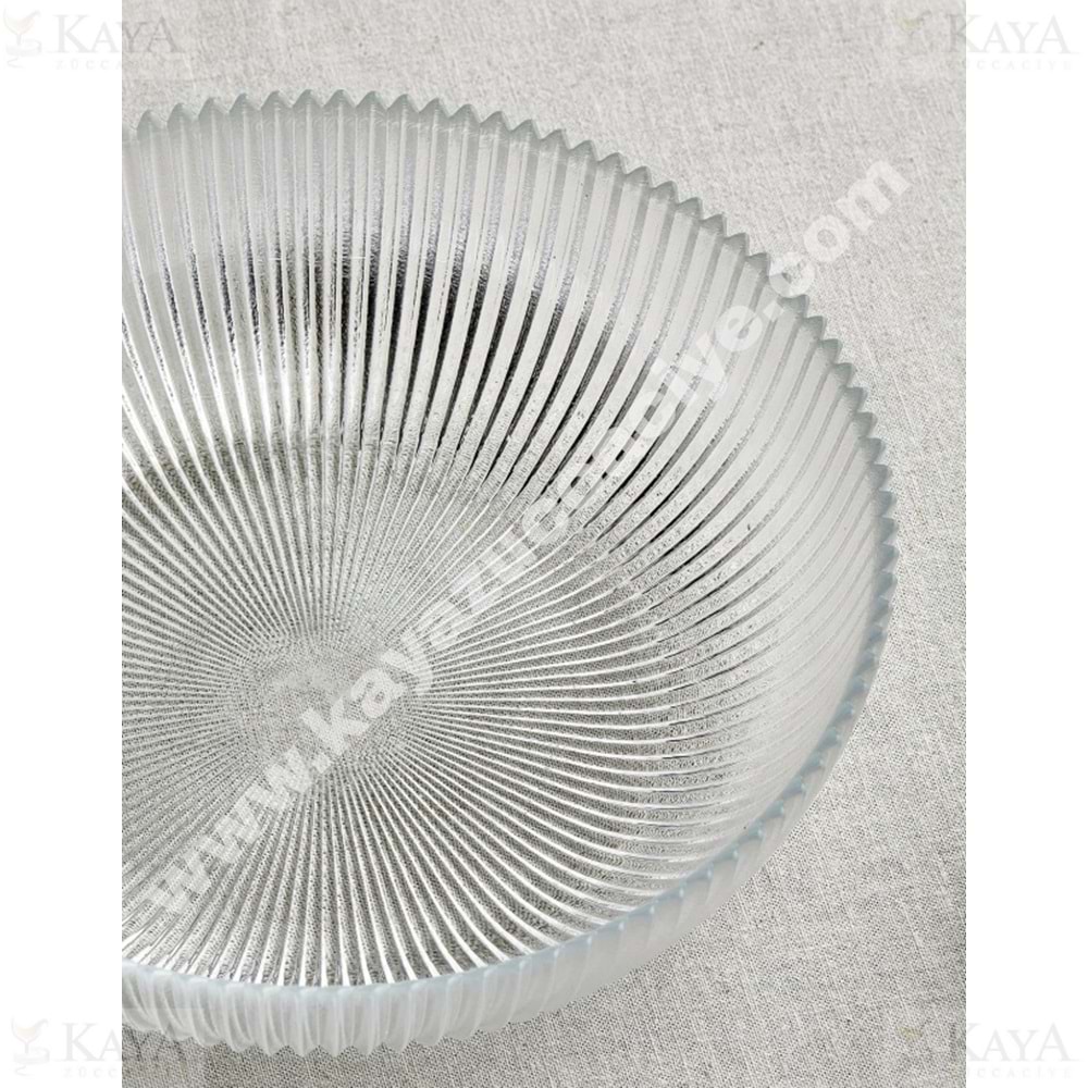 AKGÜL 18 CM 6 LI CAM YEMEK TABAĞI 1*6