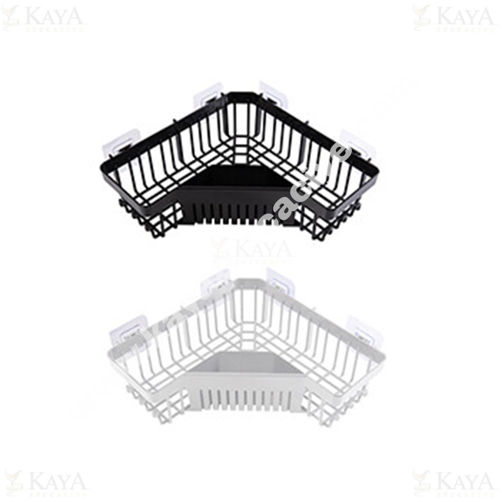 HEREVİN BANYO KÖŞELİĞİ SİYAH VE BEYAZ PLASTİK 1*24