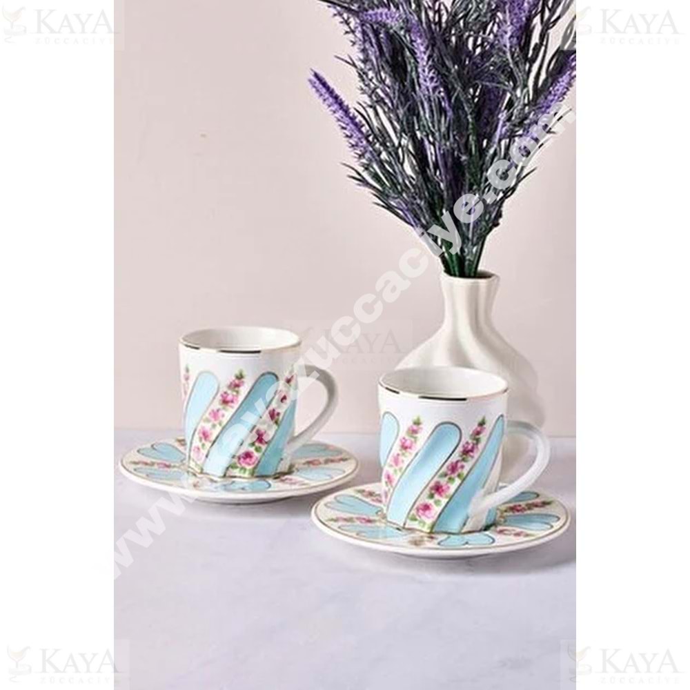 PEROTTİ PORSELEN 2 Lİ KAHVE FİNCAN TK. KUZGUNCUK 1*12