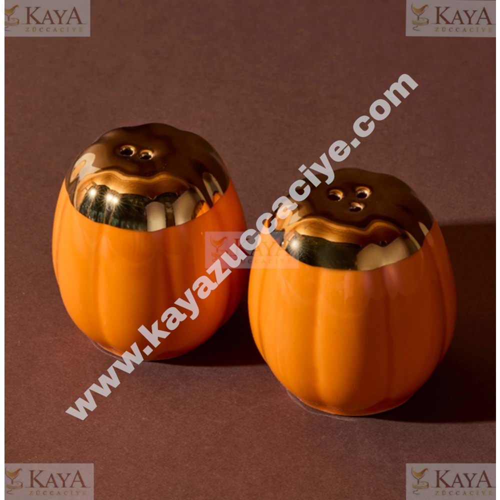 PEROTTİ PORSELEN BALKABAK TUZLUK BİBERLİK 2 Lİ 1*12