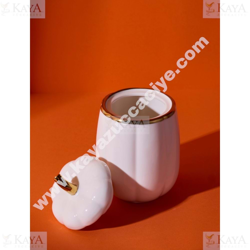 PEROTTİ PORSELEN KABAK KAPAKLI KAVANOZ 13 CM SMALL 1*8