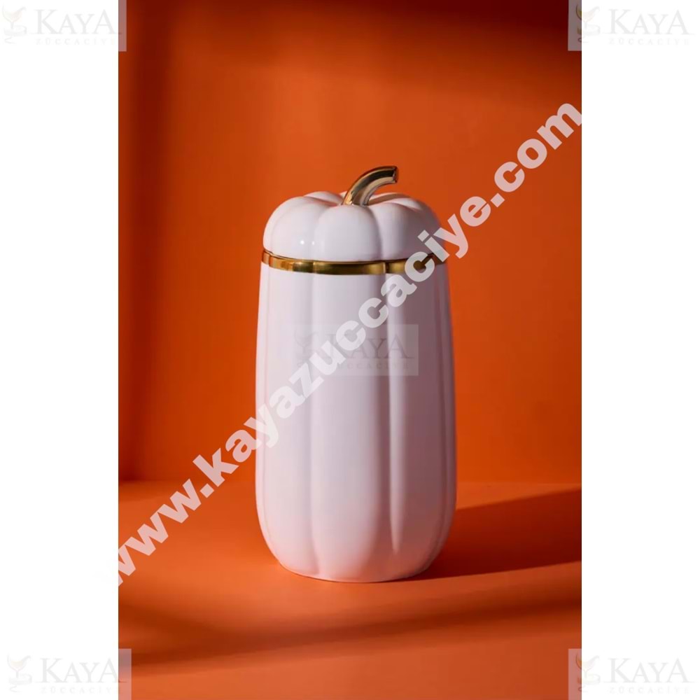 PEROTTİ PORSELEN KABAK KAPAKLI KAVANOZ 28 CM XLARGE 1*8