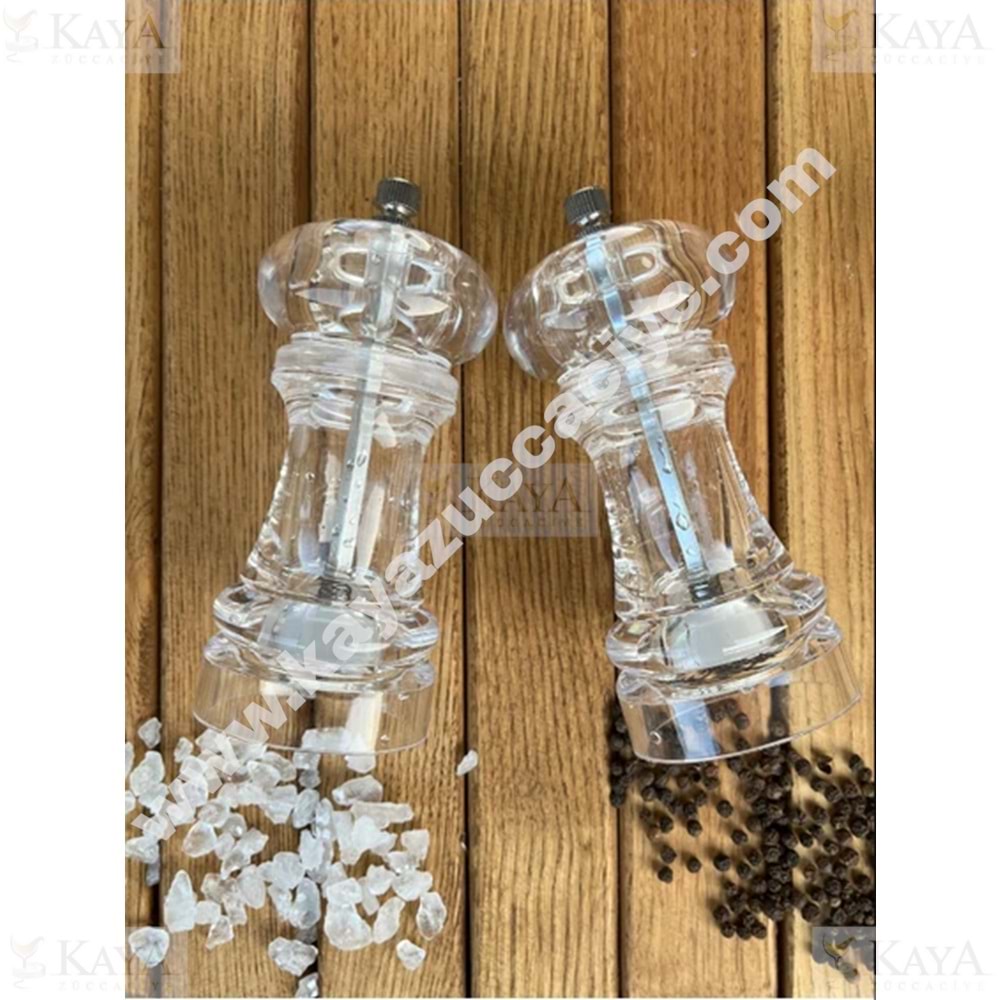 HEREVİN AKRİLİK BAHARATLIK ÖĞÜTÜCÜ DEĞİRMEN 11,5 CM 1*24