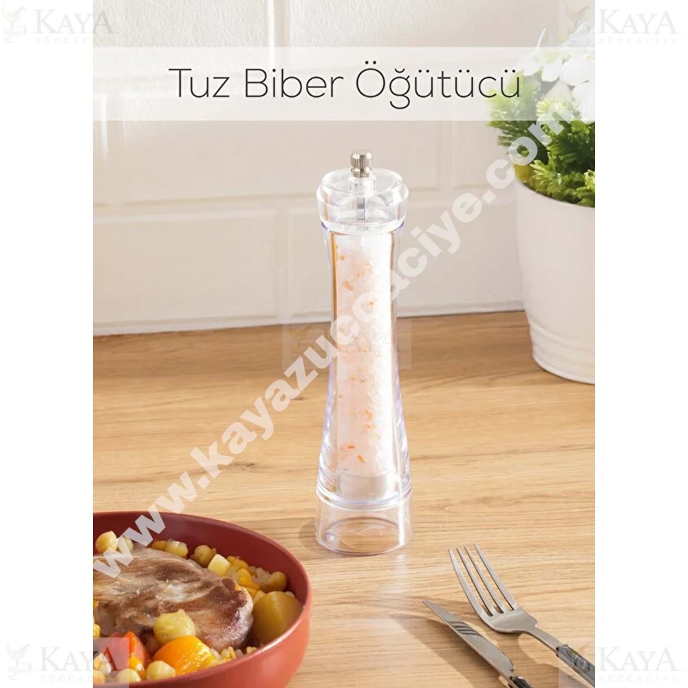 HEREVİN AKRİLİK BAHARATLIK ÖĞÜTÜCÜ DEĞİRMEN 21 CM 1*12