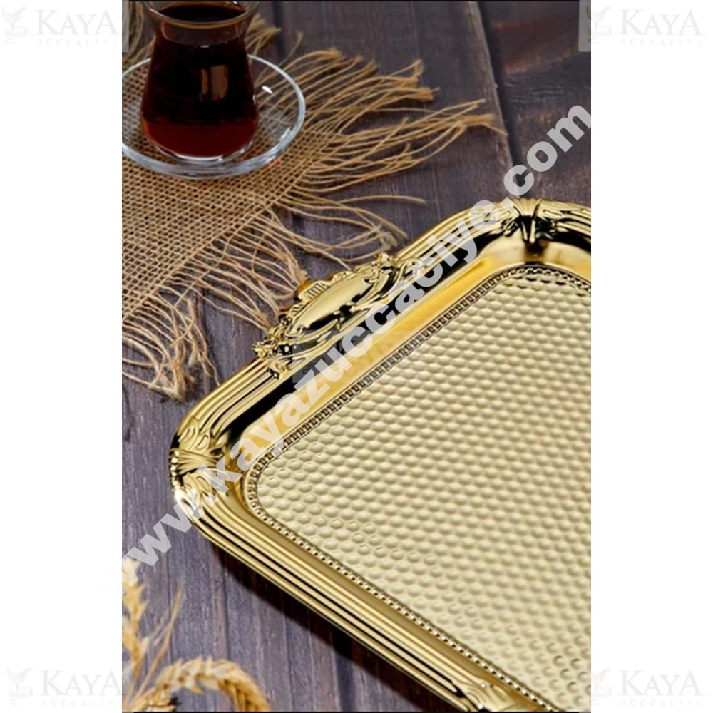 MTR TEPSİ ALTIN MODEL 38x24 CM 1*25
