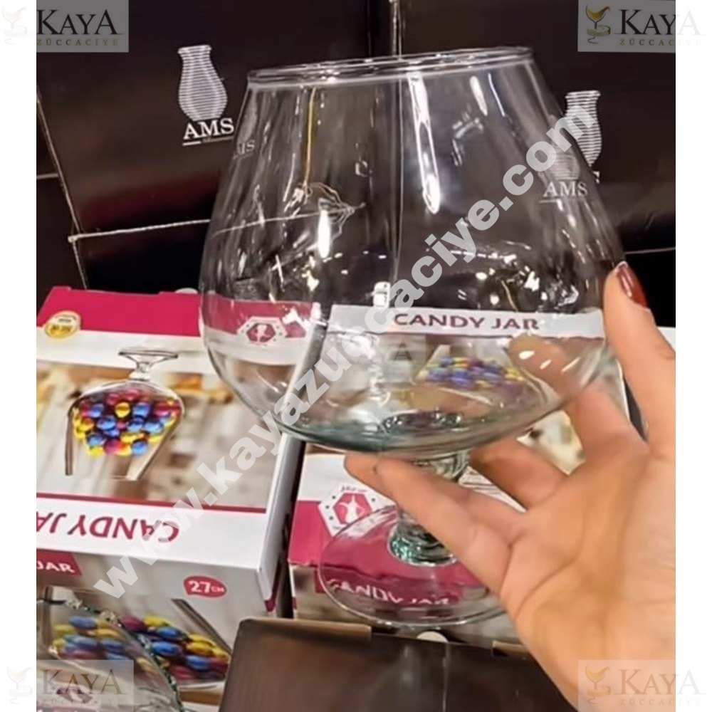 CANDY JAR AYAKLI DRAJELİK 27 CM 1*6