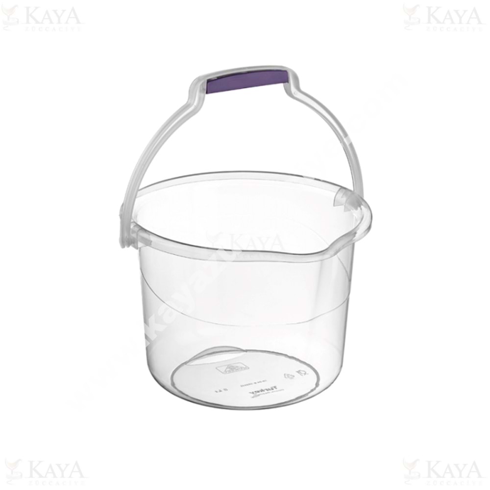 BURSEV TEMİZLİK KOVASI ŞEFFAF 8 LT 1*24