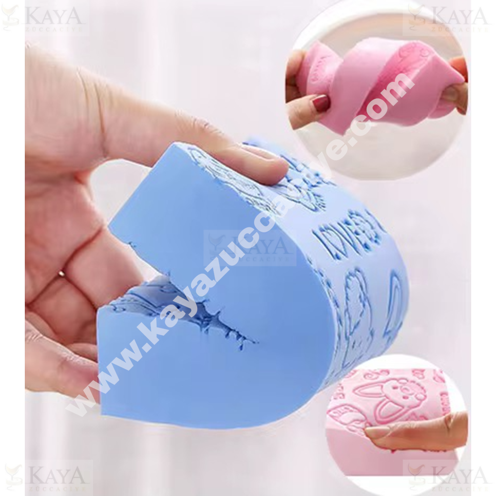 MTR SİHİRLİ YUMUŞAK FİGÜRLÜ KARE BANYO SÜNGERİ 1*480