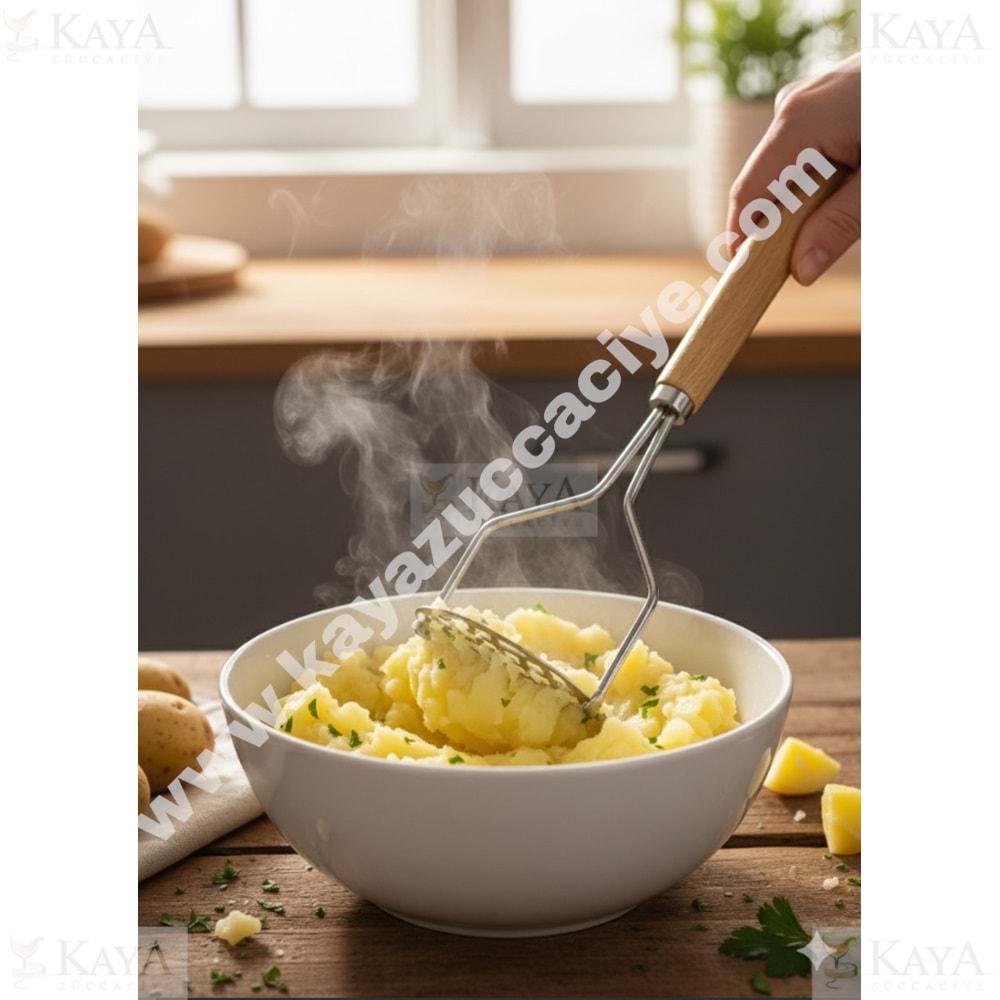 MTR CEMRE AHŞAP SAPLI PATATES EZİCİ 1*120