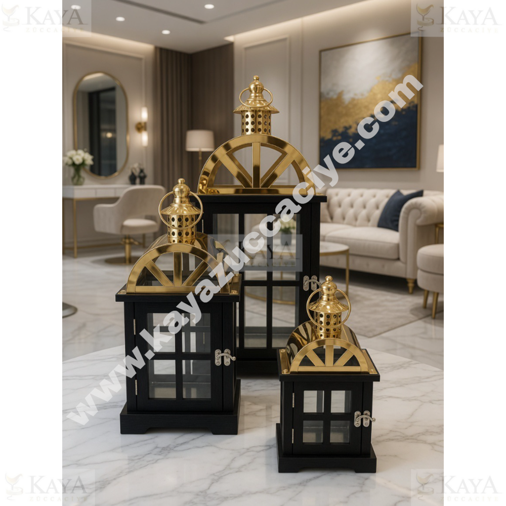 MTR AHŞAP DEKORASYON MUMLUK 3 LÜ 1*2