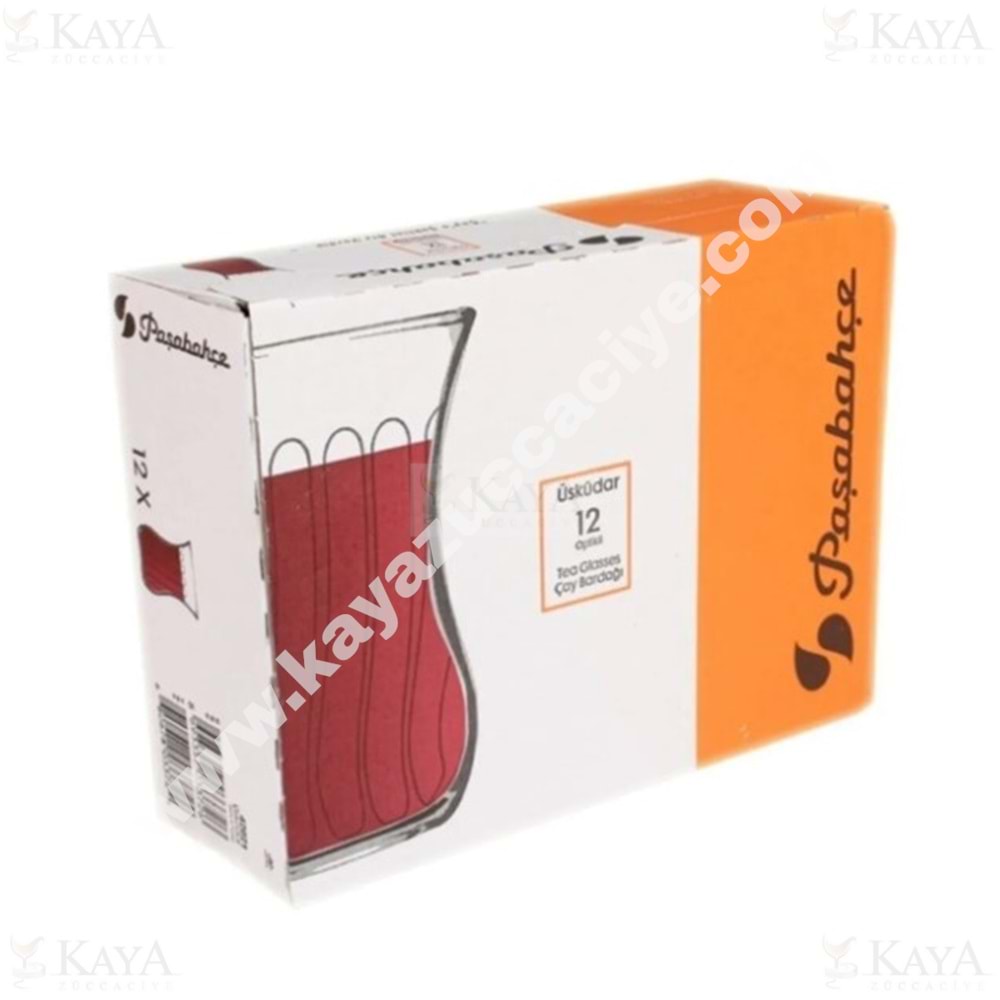 PAŞABAHÇE ÇAY BARDAĞI ÜSKÜDAR OPTİKLİ 12 Lİ 1*6