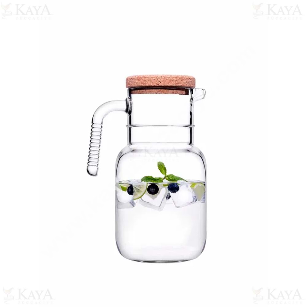 PAŞABAHÇE SÜRAHİ CAM HOOP MANTAR KAPAK 1500 ML 1*6