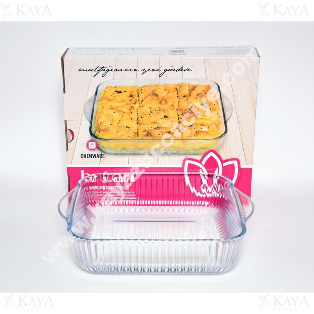 BRART TEPSİ KÜÇÜK KARE OPTİKLİ TEPSİ 21 CM 1*6