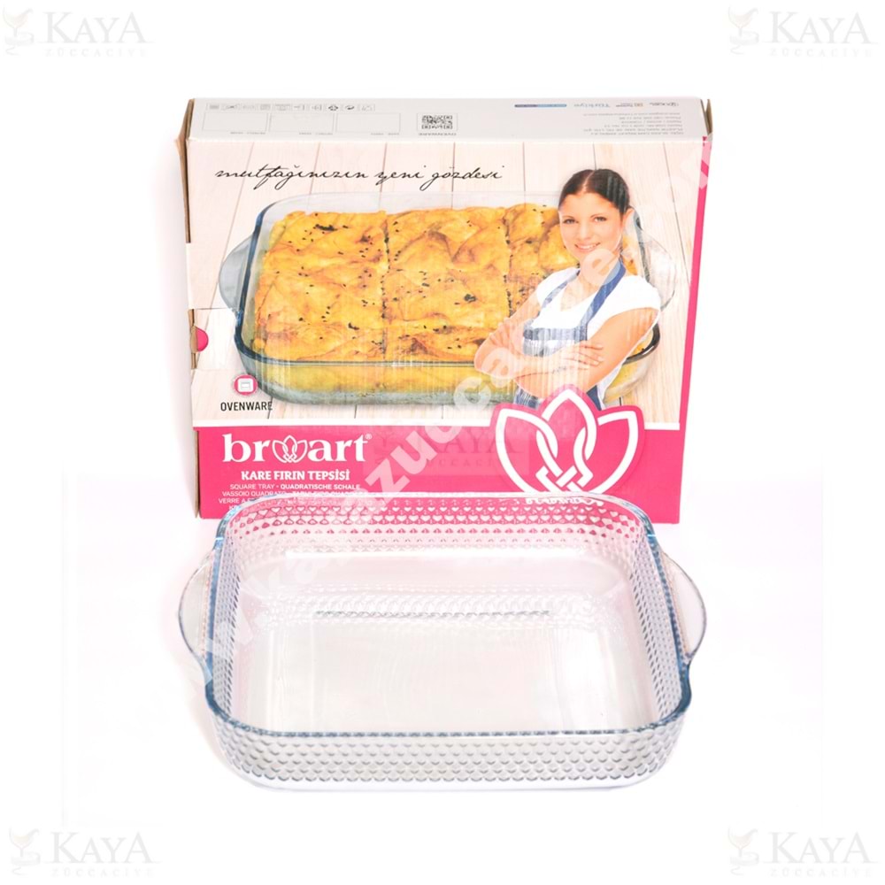 BRART TEPSİ KÜÇÜK KARE PETEKLİ TEPSİ 21 CM 1*6